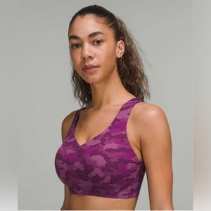 Lululemon Enlite Weave-Back Bra in Heritage 365 Camo Mini Vintage Plum Multi